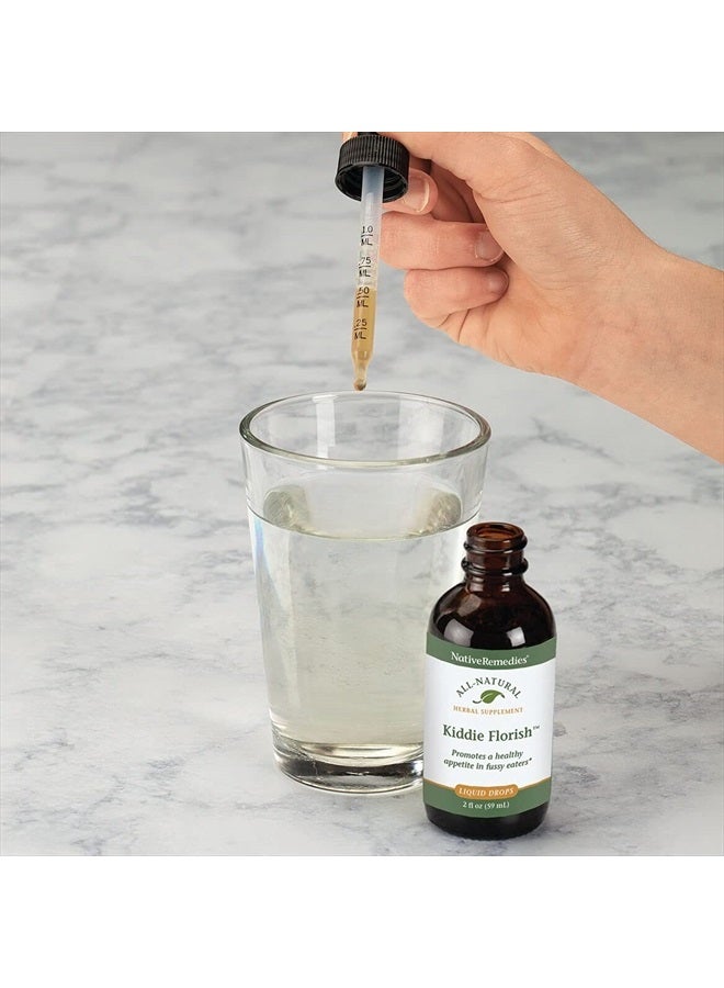 Native Remedies كيددي فلورش - مكمل عشبي طبيعي بالكامل يعزز الشهية الصحية لدى الأطفال الانتقائيين - 59 مل - Image 3