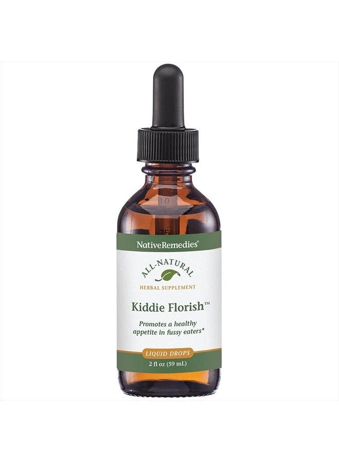 Native Remedies كيددي فلورش - مكمل عشبي طبيعي بالكامل يعزز الشهية الصحية لدى الأطفال الانتقائيين - 59 مل - Image 1