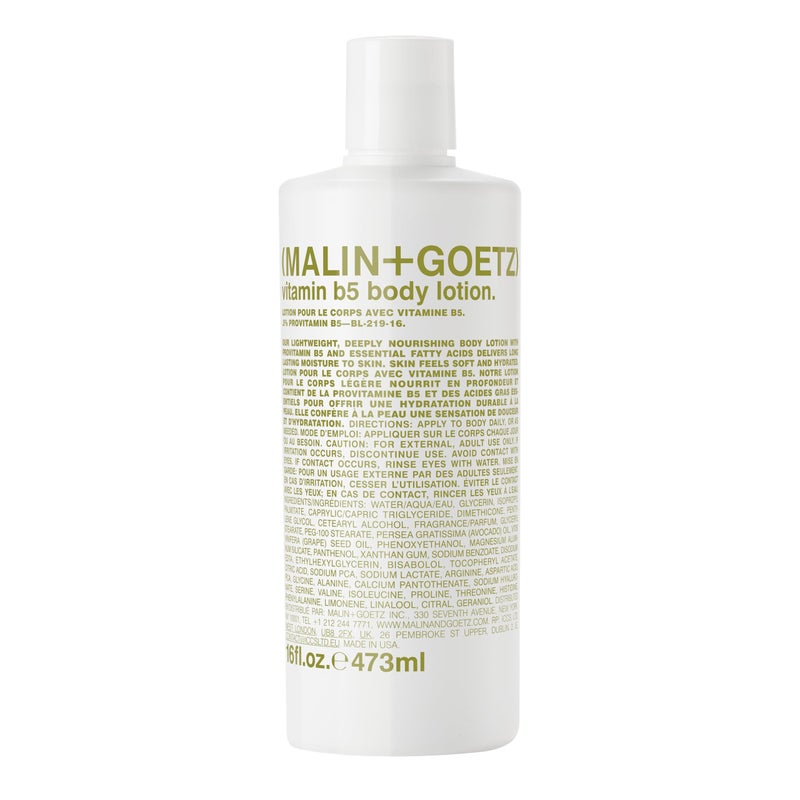 Malin  Goetz Vitamin B5 Body Lotion for Women  Men 16 Fl Oz  Body Moisturizer for Dry Skin All Skin Types Dry Skin Moisturizer Hydrating Body Lotion Vegan  Cruelty Free