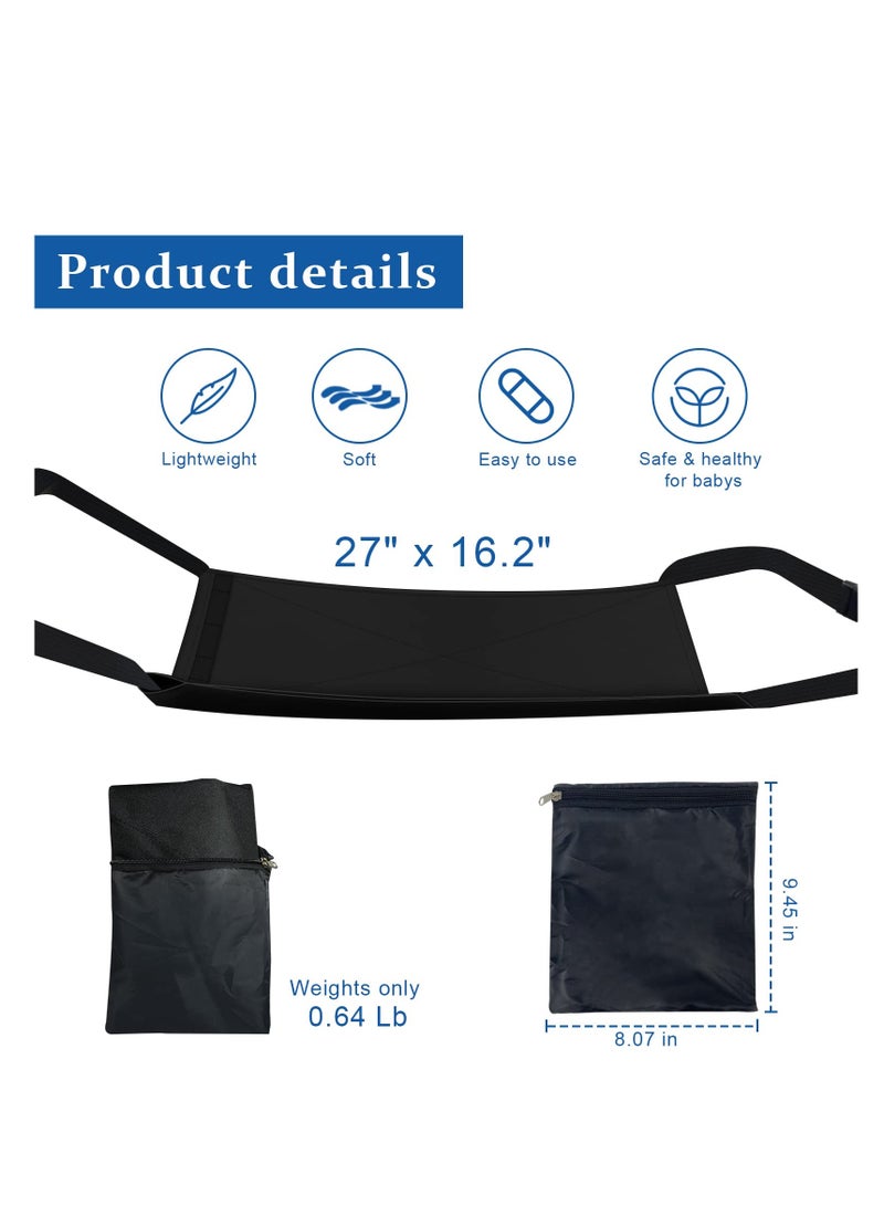 Excefore Baby Airplane Travel Footrest Bed, Portable Toddler Travel Foot Hammock, Airplane Seat Extender Leg Rest, Travel Essentials for Children to Lie Down on Plane, Maximum 55lb/25 kg Weight Capacity - Image 2