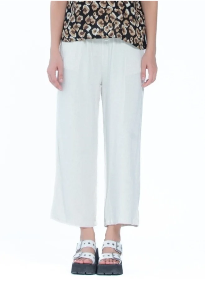 HaILYS White Wide Leg Trousers