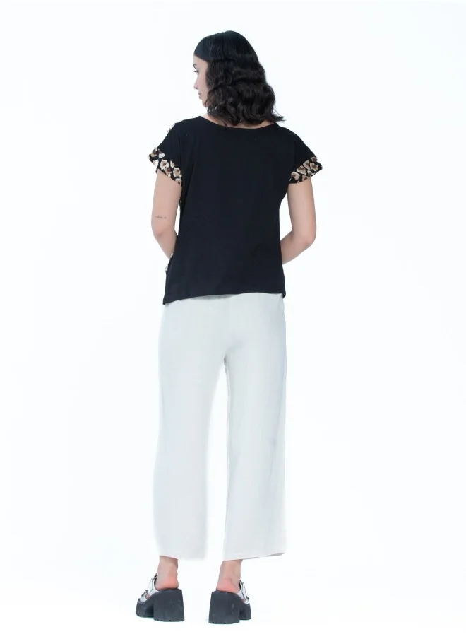 HaILYS White Wide Leg Trousers