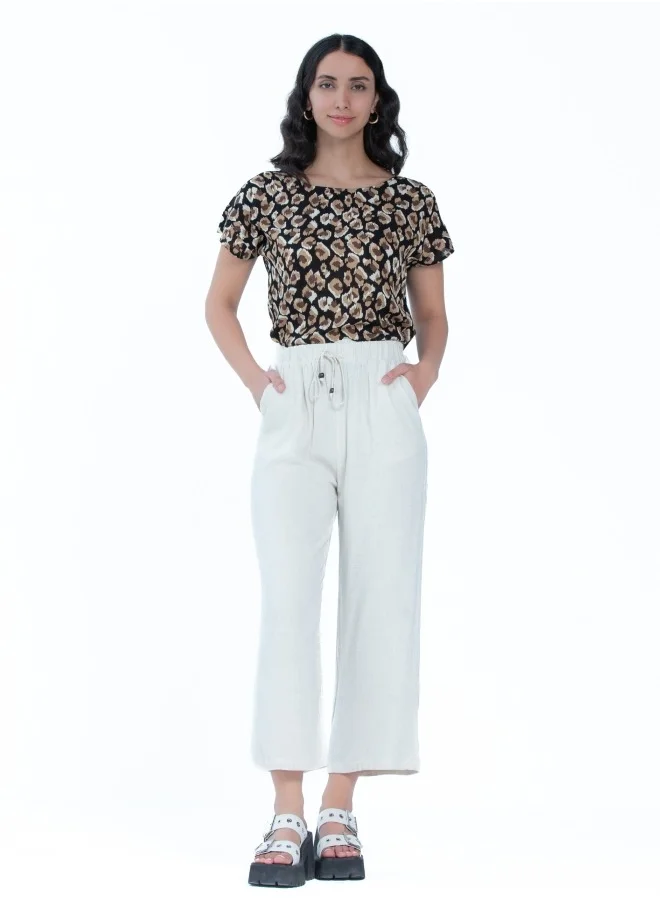 HaILYS White Wide Leg Trousers