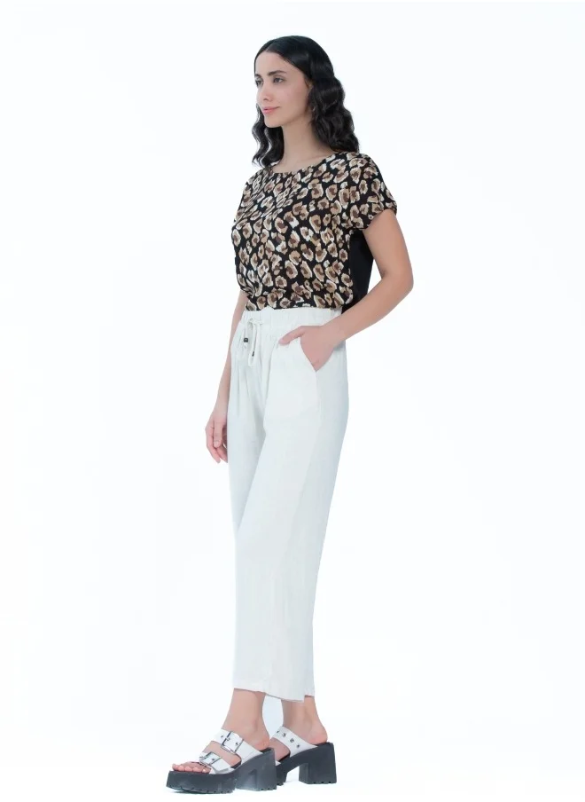 HaILYS White Wide Leg Trousers