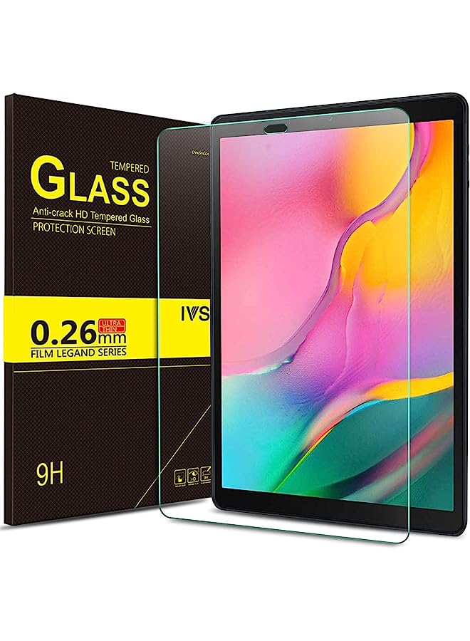 PROMASS Ivso Screen Protector For Samsung Galaxy Tab A 10.1 (2019) T510,9H Scratch Resistant Premium Tempered Glass Screen Protector Anti-Shatter Film For Samsung Galaxy Tab A 10.1 (2019) T515.Transparent - Image 1