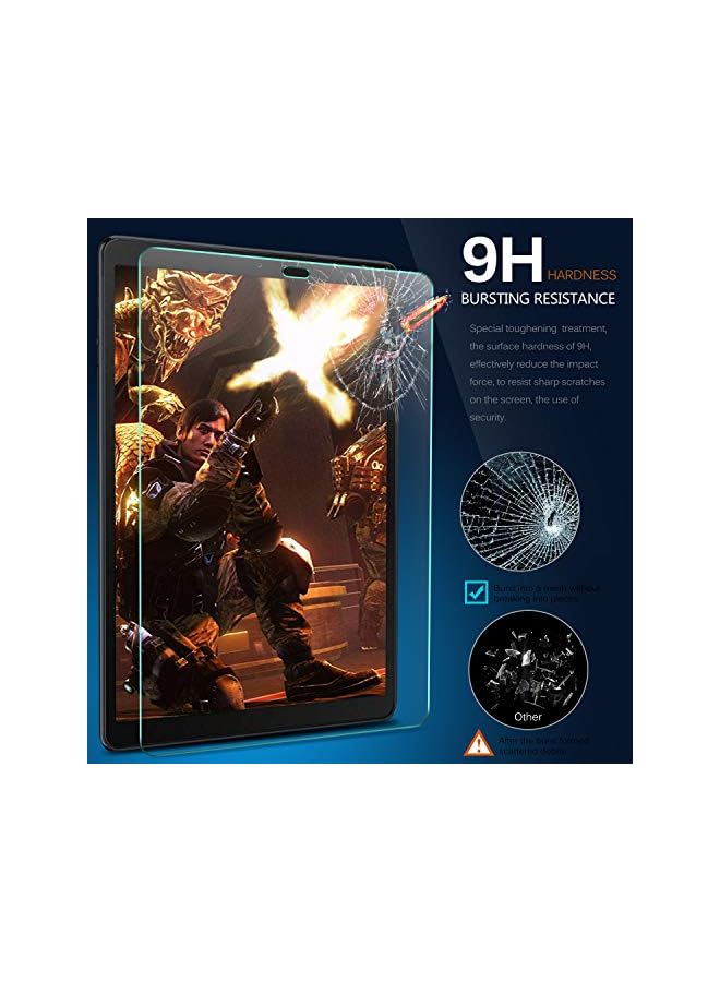 PROMASS Ivso Screen Protector For Samsung Galaxy Tab A 10.1 (2019) T510,9H Scratch Resistant Premium Tempered Glass Screen Protector Anti-Shatter Film For Samsung Galaxy Tab A 10.1 (2019) T515.Transparent - Image 3