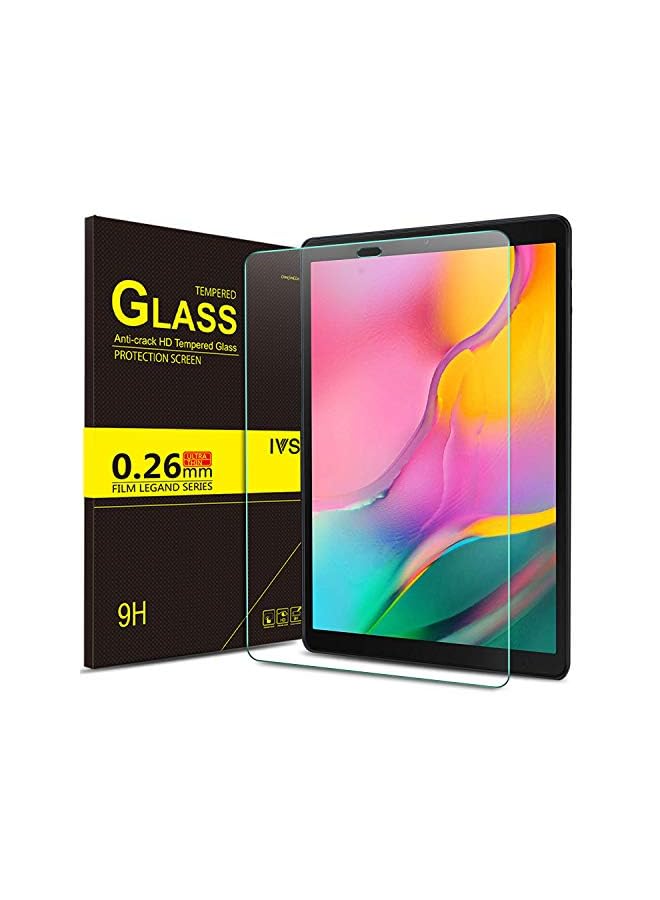 PROMASS Ivso Screen Protector For Samsung Galaxy Tab A 10.1 (2019) T510,9H Scratch Resistant Premium Tempered Glass Screen Protector Anti-Shatter Film For Samsung Galaxy Tab A 10.1 (2019) T515.Transparent - Image 2
