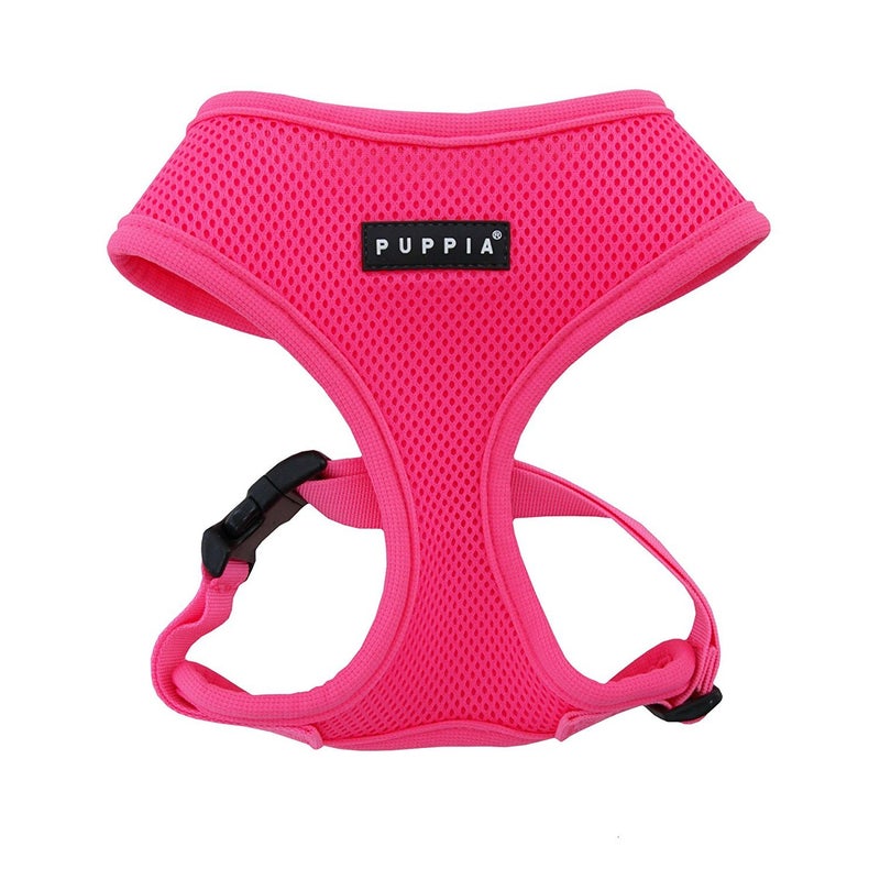Puppia Neon Dog Harness Over-The-Head No Choke No Pull Walking Training for Small and Medium Dog, Pink, Small - Image 3