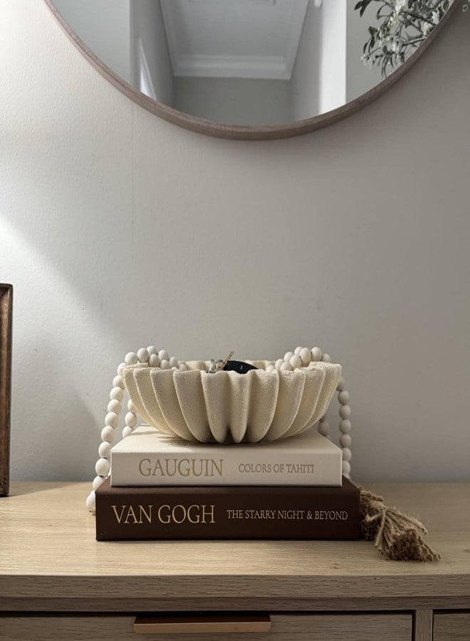 Fveuc Decorative Books for Home Decor - Stackable Faux Book Box for Coffee Table Styling & Hidden Storage - Neutral Linen Fake Books as Display Riser for Shelf & Entryway (Set of 2, Van Gogh Art) - Image 3