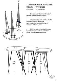 LHFHOMT LHFHOMT-4 Piece COFFEE TABLE Living Room Table Set,1 Coffee Table and 3 Nesting Tables, Free Fixing )for Bedside Table, Living Room, Bedroom,Sofa Side  - Image 5