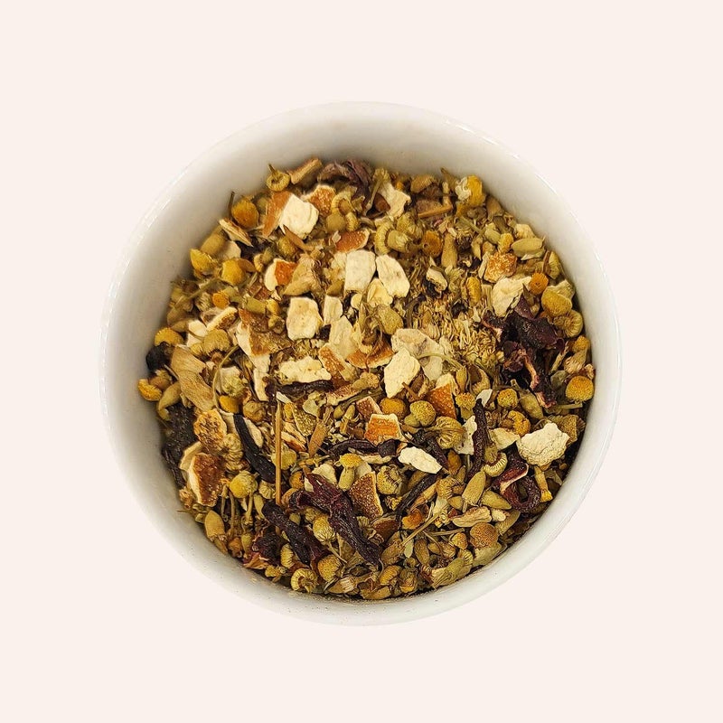 Chado Tea Bianca Chamomile Blend (50 g) |Makes 15 Cups|1 Infused|Loose Leaf Tea|Fresh Herbal Tea - Image 3