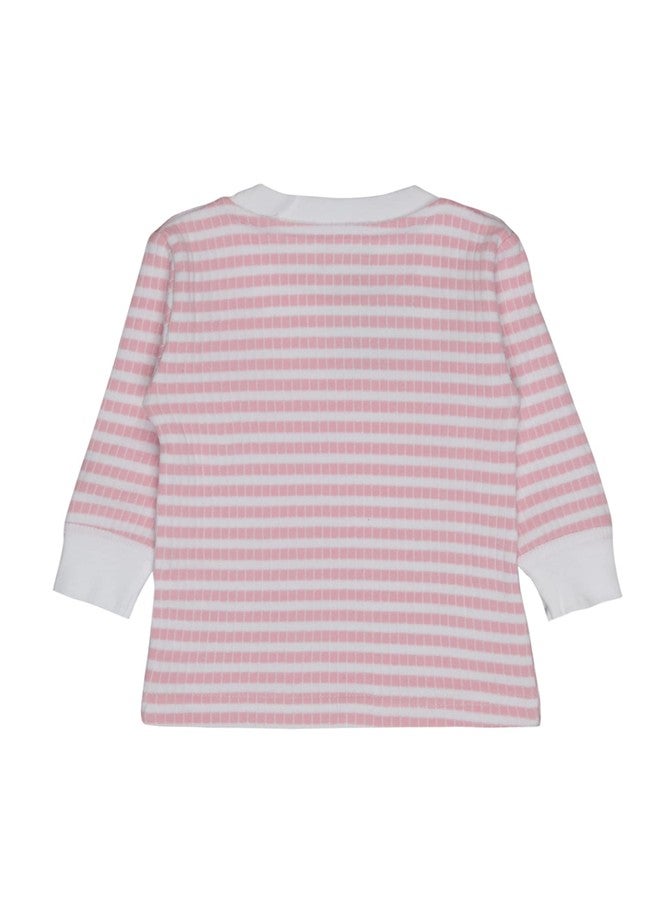 BODYCARE Unisex Baby Thermal Top & Bottom Set (New Born to 18 Months) (1, Light Pink, 3-6M) - Image 2