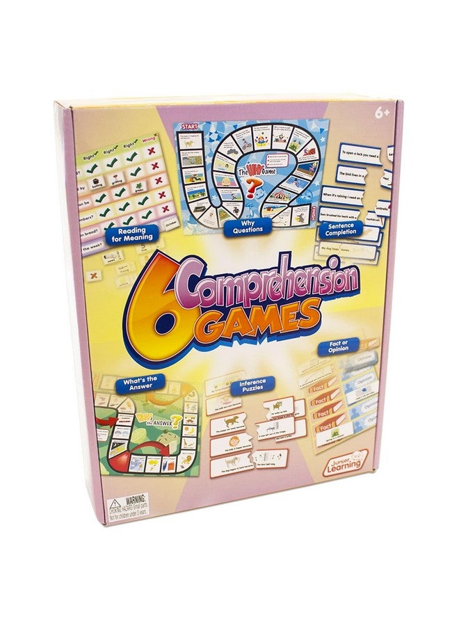 Junior Learning 6 Comprehension Games, Multi, (Model: JL406), 10.25 H x 2.5 L x 7.75 W - Image 2
