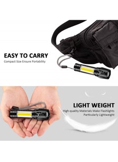 Y&D 4 Pack USB Rechargeable Flashlight with 3 Modes, Bright LED Handheld COB Side Lights, Portable Flashlights for Camping, Hiking, Emergency, and Daily Use  - Image 4