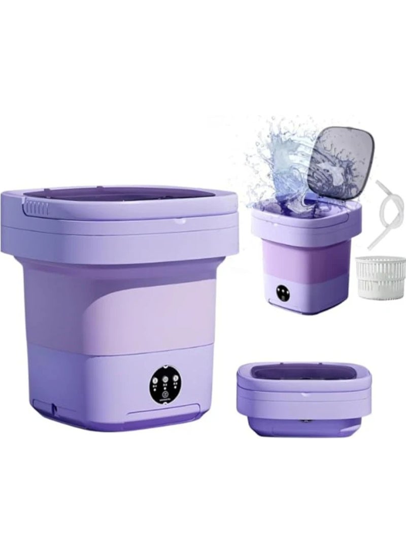 كيمايا غسالة محمولة، غسالة صغيرة، مدمجة، ذات سعة عالية مع 3 أوضاع تنظيف عميق للملابس الداخلية، ملابس الأطفال، أو الأغراض الصغيرة، غسالة قابلة للطي للشقق والسفر - Image 3