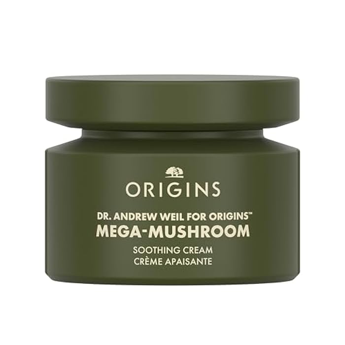 Origins Mega-Mushroom Soothing Cream | Visibly Soothes Skin | With Reishi Mushroom, 1.7 Fl Oz - Image 1