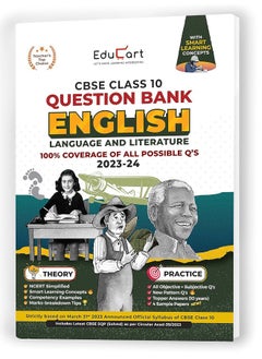 Educart CBSE Class 10 ENGLISH Language and Literature Question Bank 2023-24 (NCERT based reference book 2024)