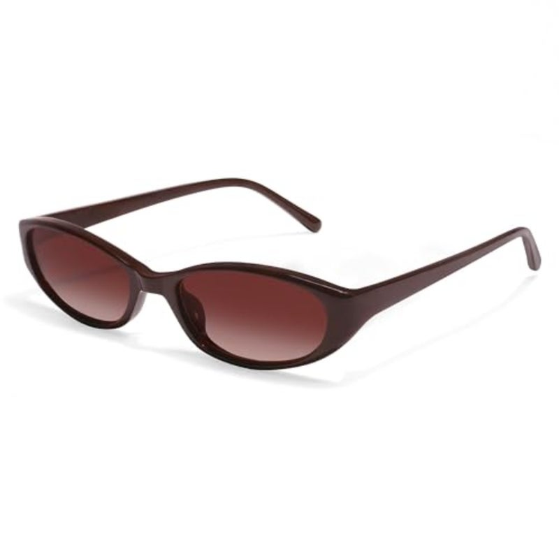 Retro Oval Sunglasses for Women 2026 90s Small Chic Cat Eye Sun Glasses Sunnies Lightweight Shades - Image 1