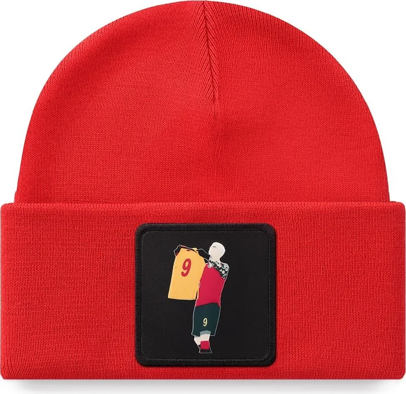 Blackbörk V1 Acrylic Football Player - Unisex Red Beanie with 3 Code Logo