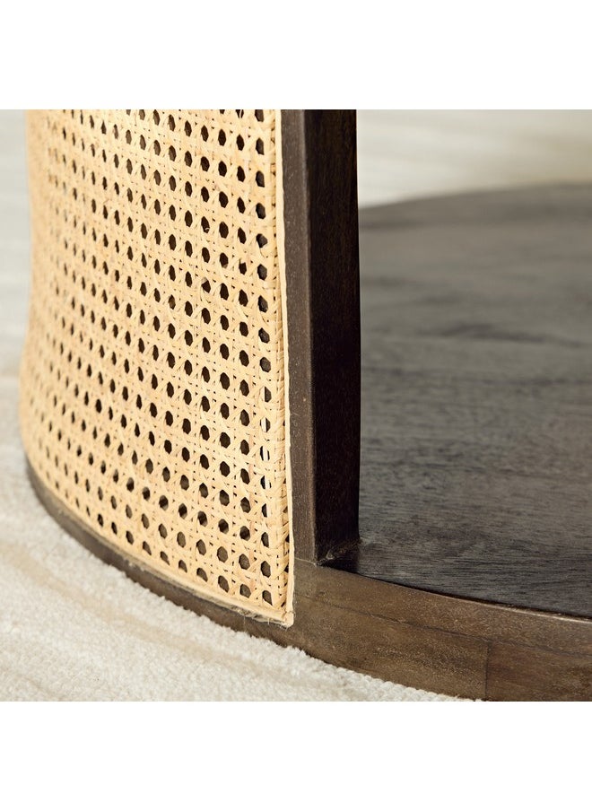 Home Box Rattan Bay Marble Top Coffee Table 80 x 45 x 80 cm  - Image 3