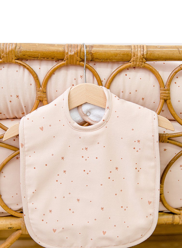 جلوب! مريلة Pink Sparkle Xl مقاس 40x25 سم، عبوة من قطعة واحدة للأطفال من عمر 1 إلى 37 شهرًا، وردي مقاس واحد - Image 1