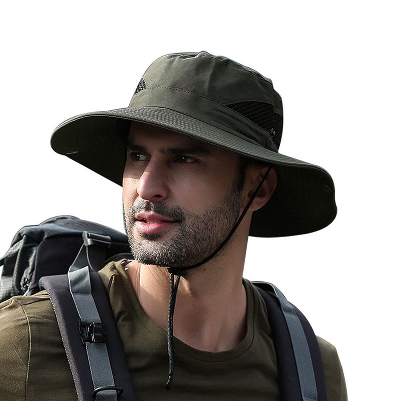 Electomania Sun Protection Cap for Men, Beach Fishing Hat, Summer Hat for Men, Round Sun Cap for Hiking, Fishing, Gardning, Travel - Image 1