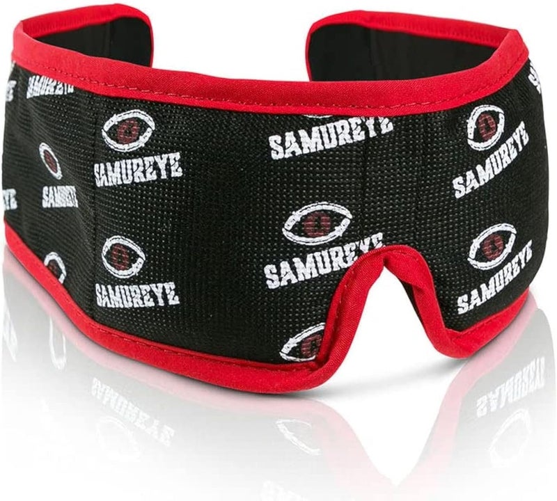 Bruder Samureye Gaming Enhancement Mask l Microwaveable moist heat mask l Improve gaming performance l Faster Reaction Times l Rejuvenates and Refreshes Eyes l Comfortable adjustable and hand washable