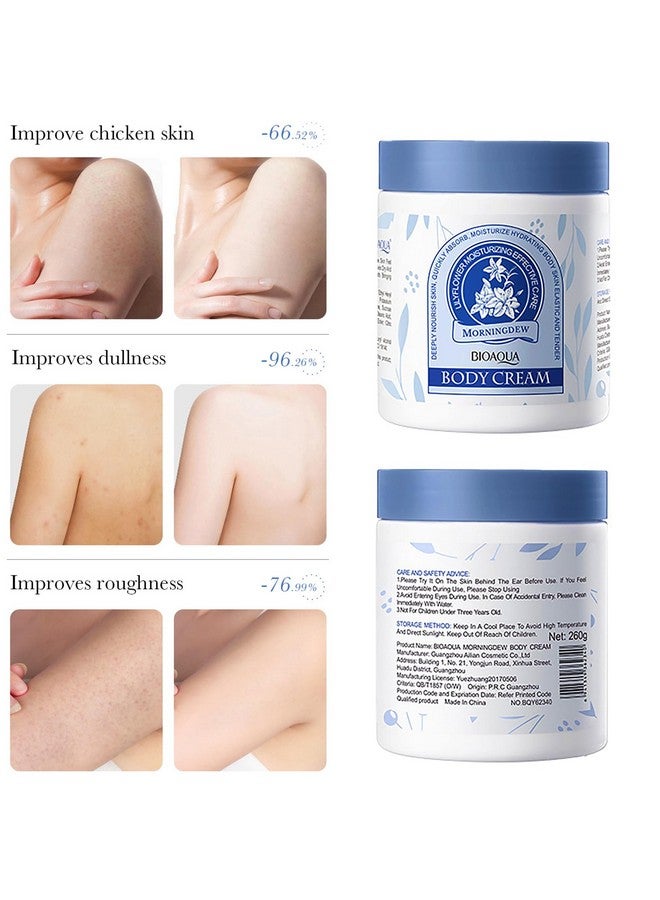 بيو أكوا كريم الجسم بيواكوا مورنينج ديو برائحة زهرة الزنبق، مرطب ومغذي للعناية بالبشرة، 260 جم / 9.17 أونصة - Image 3