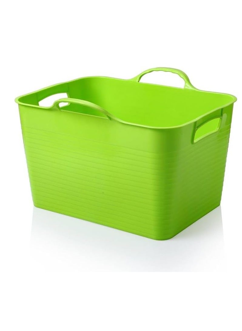 OM Multipurpose Laundry Basket - Durable and Lightweight (Green) - Image 1