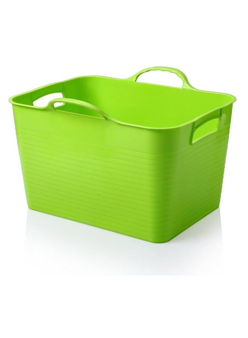 OM Multipurpose Laundry Basket - Durable and Lightweight (Green) - Image 2