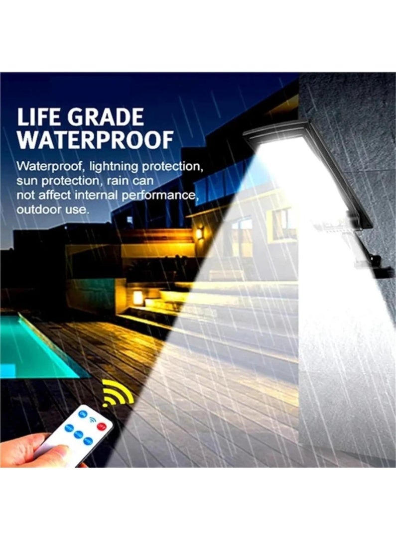 "Solar Light –  Waterproof Outdoor Street Lamp with Remote Control, Motion Sensor & Energy-Saving LED for Home & Garden" White - Image 4