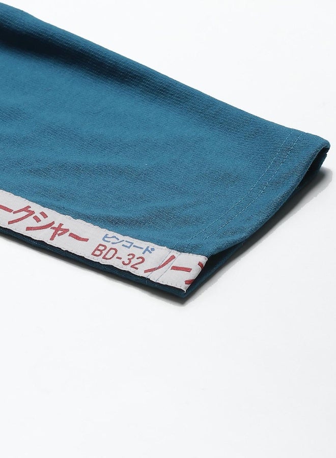 Hubberholme Turquoise Track Pants For Women - Image 5