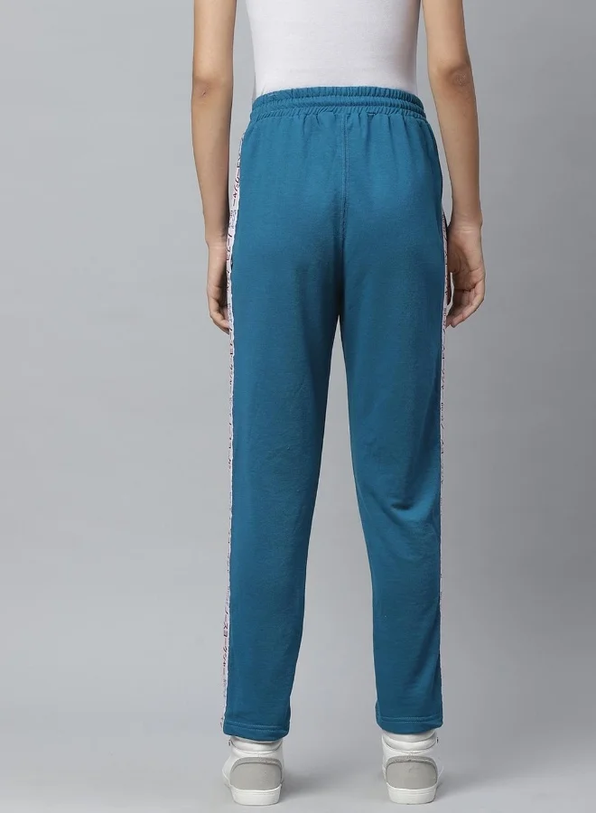 Hubberholme Turquoise Track Pants For Women
