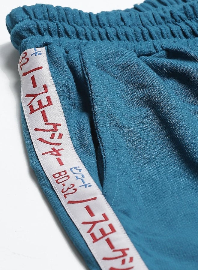 Hubberholme Turquoise Track Pants For Women - Image 4