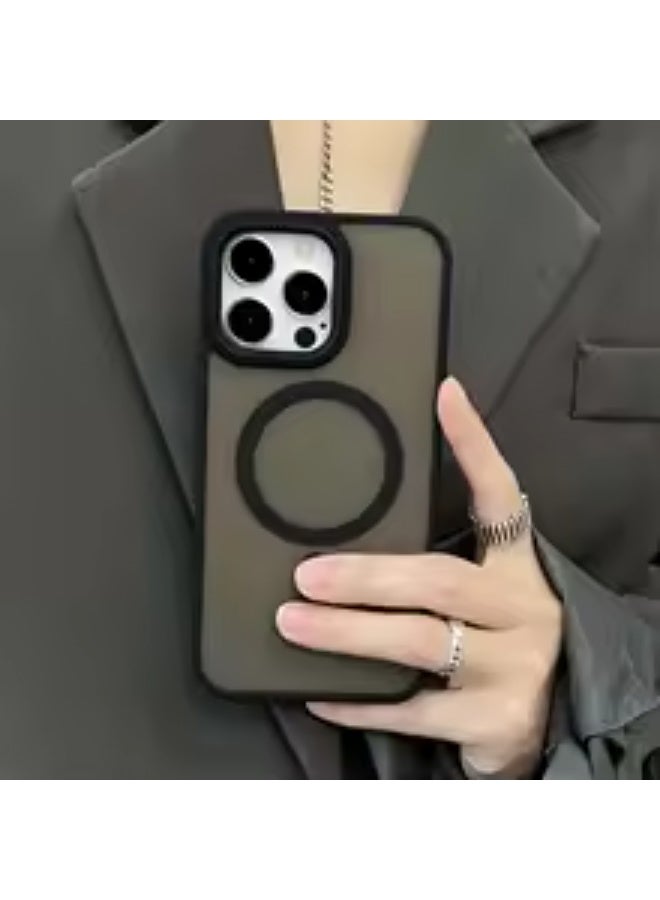 Case for iPhone 15 Pro Max Case Magnetic Translucent Matte Phone Cases [Compatible with MagSafe] Thin Slim Fit Shockproof Bumper Hard Protective Cover... - Image 2