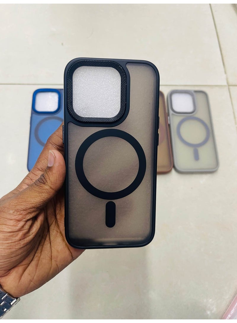 Case for iPhone 15 Pro Max Case Magnetic Translucent Matte Phone Cases [Compatible with MagSafe] Thin Slim Fit Shockproof Bumper Hard Protective Cover... - Image 5