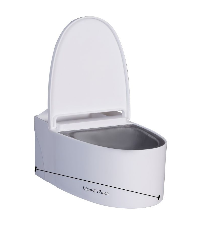 Bathroom Toilet Ashtray With Lid And Self-Adhesive Sticker Phone Stand - Image 5
