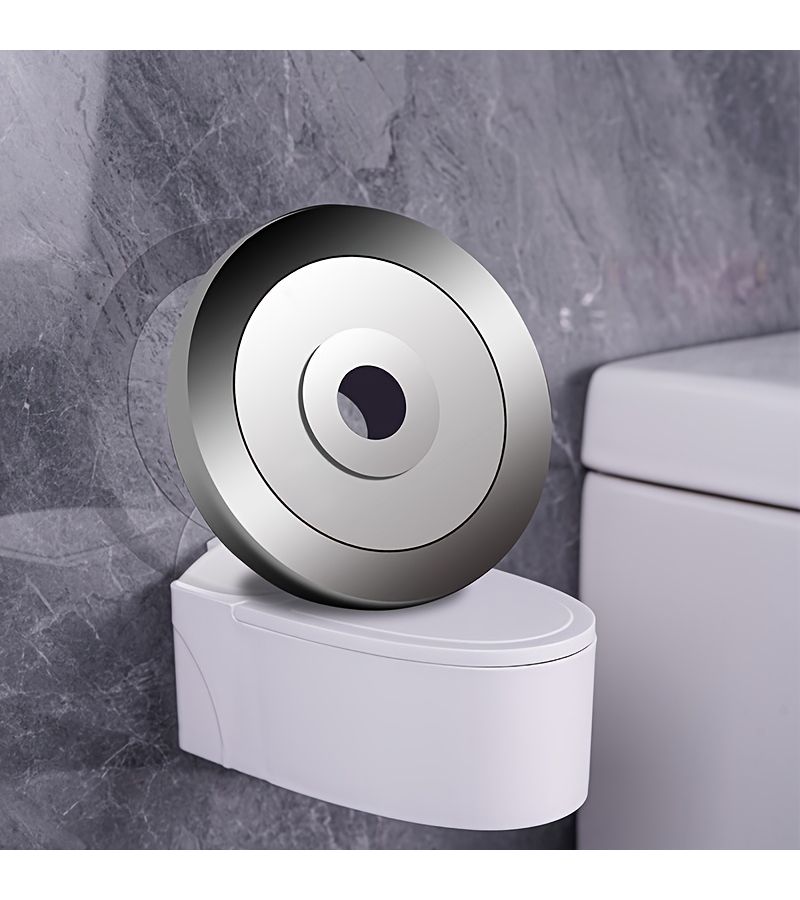 Bathroom Toilet Ashtray With Lid And Self-Adhesive Sticker Phone Stand - Image 3