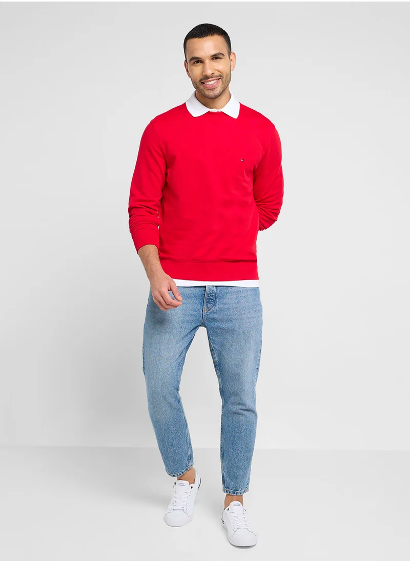 تومي هيلفيغر Logo Crew Neck Sweatshirt