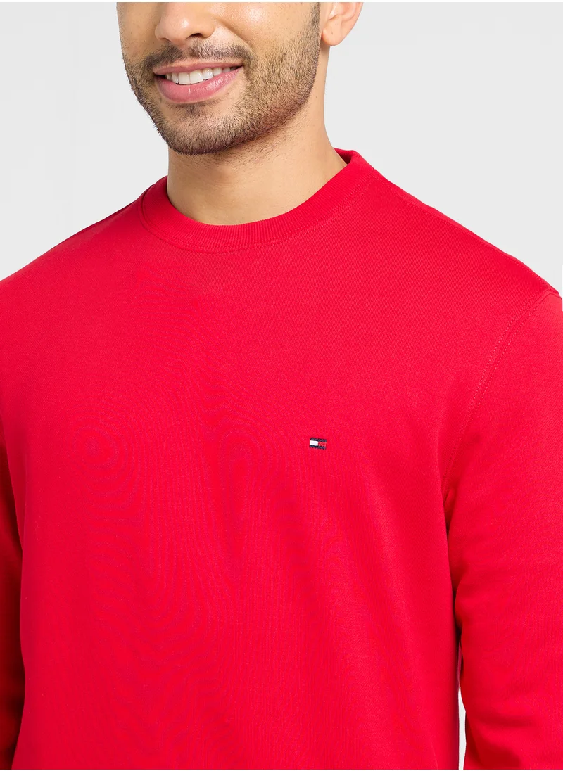 تومي هيلفيغر Logo Crew Neck Sweatshirt