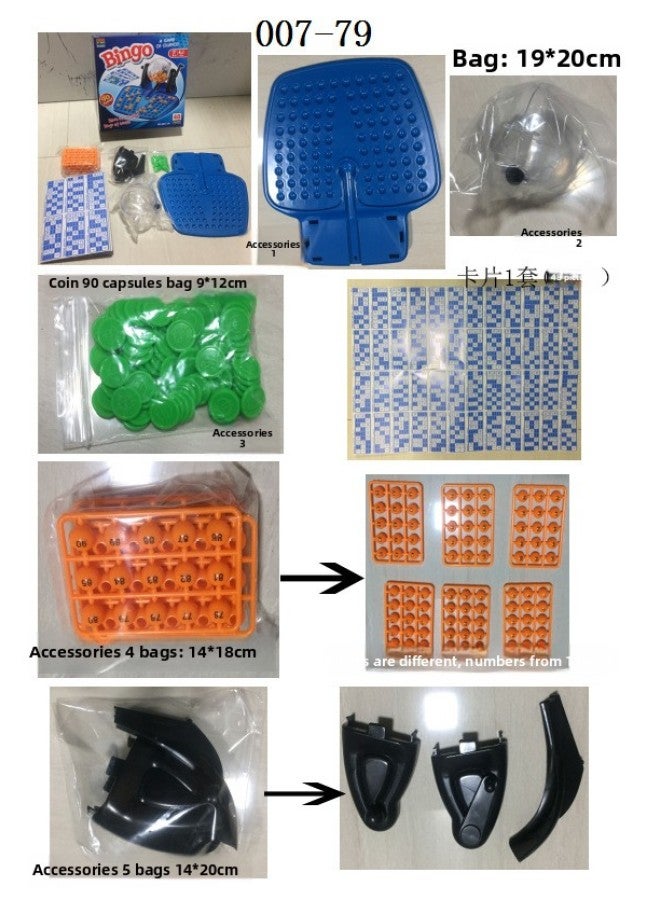 Educational Desktop Toys Home Interactive Toys Children's Toys Lucky Digital Lottery Machine-Color:Figure - Image 1