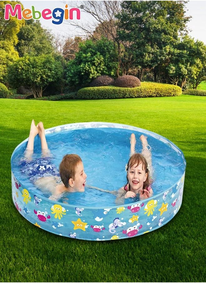MEBEGIN - 122*25cm Round Shape Swimming Pool for Family Use, Thickened Lounge Pool Ball Pit, Durable Multifunctional Pool, Family Lounge Pool, Ideal Choice for Indoor Entertainment and Outdoor Activities - Image 1