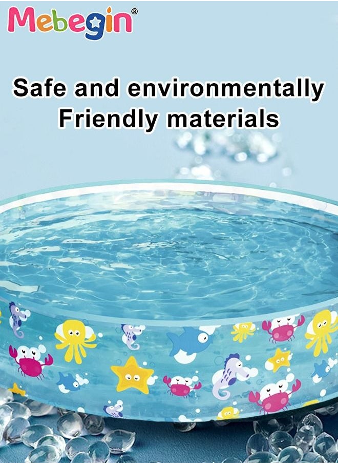MEBEGIN - 122*25cm Round Shape Swimming Pool for Family Use, Thickened Lounge Pool Ball Pit, Durable Multifunctional Pool, Family Lounge Pool, Ideal Choice for Indoor Entertainment and Outdoor Activities - Image 1