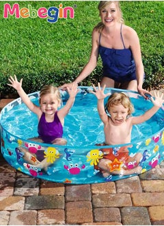 MEBEGIN 122*25cm Round Shape Swimming Pool for Family Use, Thickened Lounge Pool Ball Pit, Durable Multifunctional Pool, Family Lounge Pool, Ideal Choice for Indoor Entertainment and Outdoor Activities  - Image 1