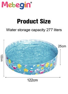 MEBEGIN 122*25cm Round Shape Swimming Pool for Family Use, Thickened Lounge Pool Ball Pit, Durable Multifunctional Pool, Family Lounge Pool, Ideal Choice for Indoor Entertainment and Outdoor Activities  - Image 4