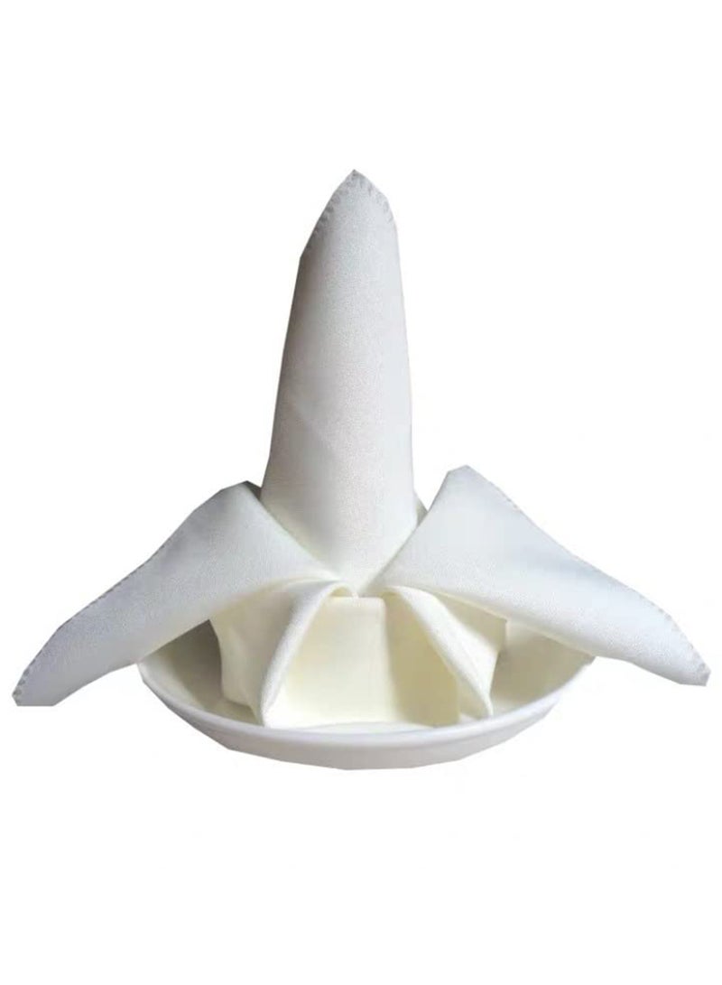 10 Pcs Napkins Cloth-Table Napkin White Dinner Cloth Napkins Dinner Napkins Durable Hotel Quality Table Cloth,Dining Decoration for Home,Wedding,Hotel - Image 4