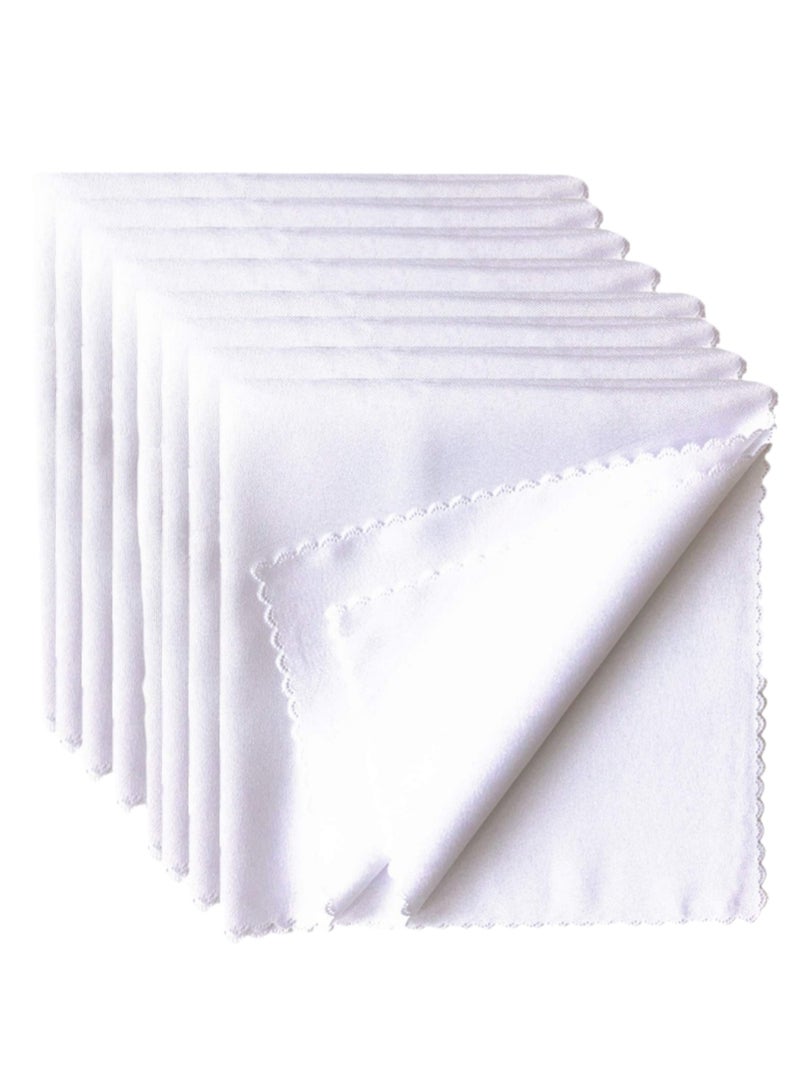 10 Pcs Napkins Cloth-Table Napkin White Dinner Cloth Napkins Dinner Napkins Durable Hotel Quality Table Cloth,Dining Decoration for Home,Wedding,Hotel - Image 1