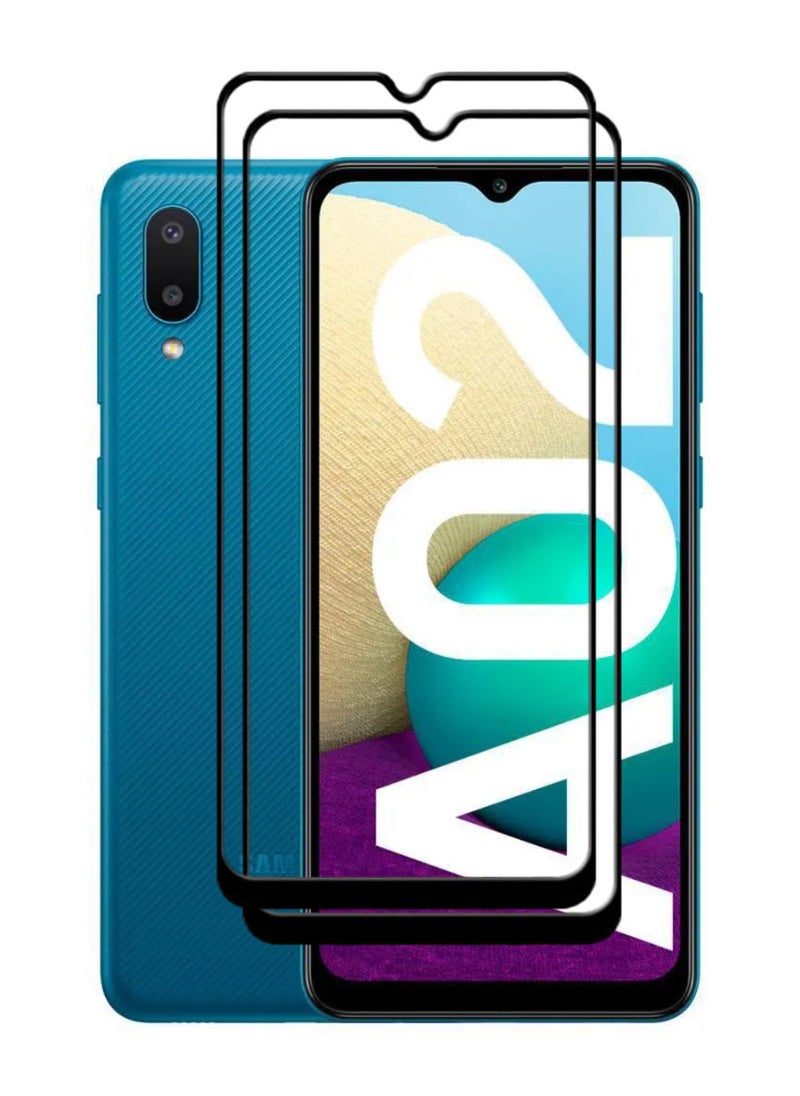 ACLIX 2 Pieces Antistatic ESD Dustproof Premium Quality High Definition Tempered Glass Screen Protector Designed For Samsung Galaxy A02 - Image 1