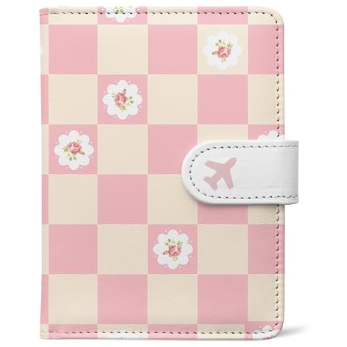 LumeTrav Passport Holder, Travel Wallet Cover with Pen Loop | Cute RFID Blocking Leather Case with Magnetic Closure for Travel Essentials-Sweet - Image 1