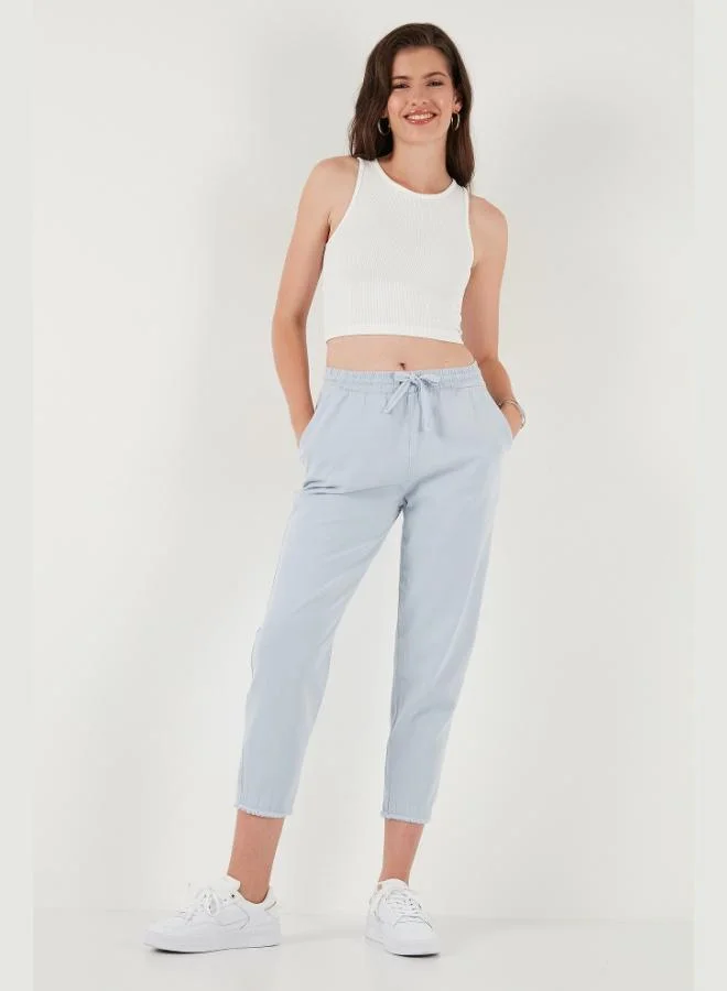 ليلا بنطلون نسائي ليلا قطن خصر عادي قصة مستقيمة أرجل مستقيمة